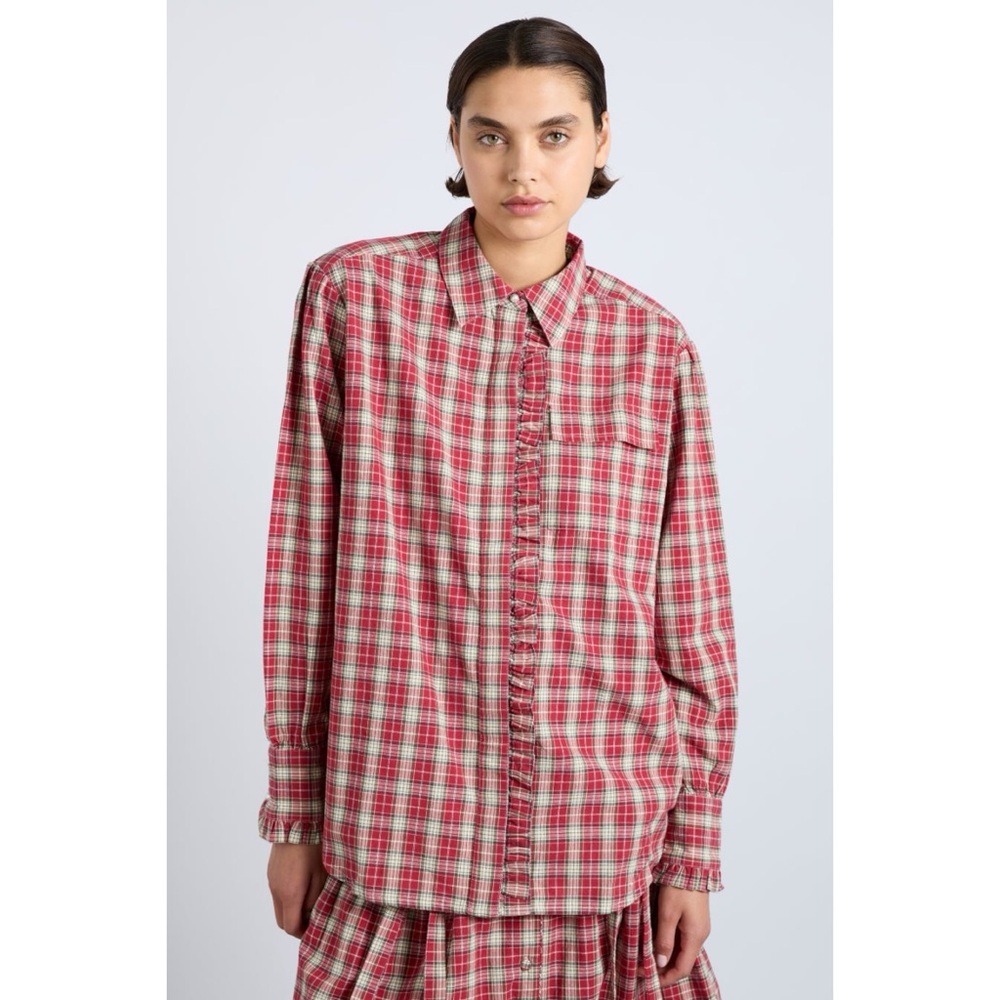 Damson Madder Kylie shirt in red check